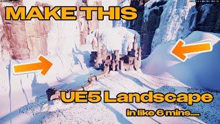 Unreal Engine 5 Landscape in like 6 mins...