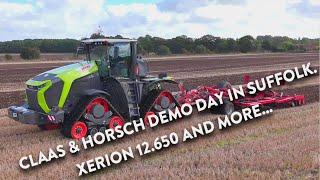 4Kᵁᴴᴰ Sept 2024: Claas Xerion 12.650 TT & more at the Claas / Horsch demo day near Ipswich.