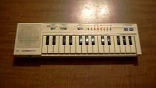 Vintage 80's Casio PT-1 Synth Synthesizer Electronic Keyboard Demo Song & Features - Classic Sound