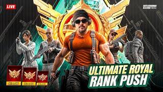 ONE KNOCK PUSH GAMEPLAY ,  ULTIMATE ROYALE RANK PUSH LIVE