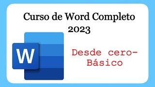 CURSO DE WORD BASICO. TUTORIAL COMPLETO 2023. Empieza desde cero Termina en un nivel Avanzado | YSA