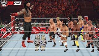 WWE 2K23 Giant Roman Reigns vs Mini WWE Superstars Match !!!