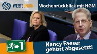 Wochenrückblick mit Hans-Georg Maaßen: „Frau Faeser muss abgesetzt werden!“