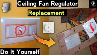 How to Change Fan Regulator | Ceiling Fan Regulator Connection | @Etester