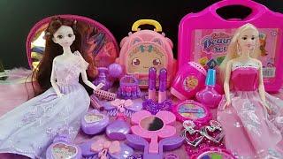 11 Minutes Satisfying with Unboxing Pink and Purple Beauty Accessories and Barbie Dolls