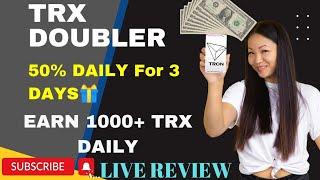 TRX-gain.online New TRX doubler Website Launched fresh site review join and earn TRX