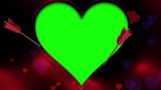 Green Screen Heart Frame