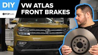 Volkswagen Atlas Front Brake Pad & Rotor Replacement DIY (2018-2021 VW Atlas MQB, Cross Sport)