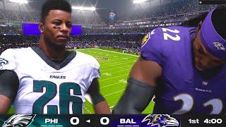 Madden 25 Gameplay! Eagles Saquon Barkley vs Ravens Derrick Henry!