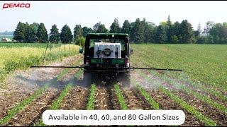 Demco UTV Skid Mount Sprayers For Farm Use In Action