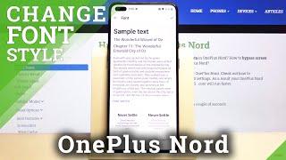 How to Change Font Style in OnePlus Nord – Apply Font Style