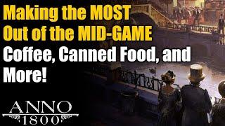 Anno 1800 Ultimate Guide: Mid-Game Optimizations for Coffee, Canned Food, & More!