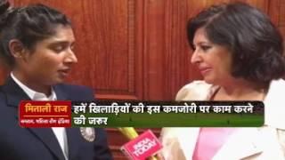 Mathali Raj with Loveena Tandon on Aaj Tak