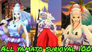 all Yamato survival 100 Gameplay in One Piece Bounty Rush | OPBR