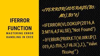 Mastering Error Handling: What is The IFERROR Function in Excel