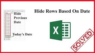 How to Hide Rows  Based on Taday's Date in Excel