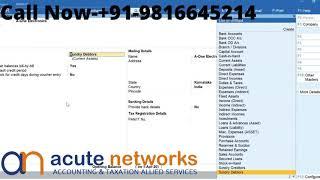 How to Create Ledgers in Tally Prime | Acute Networks |