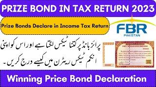 How to Declare Price Bond in Income Tax  Return 2023 | Winning of Bond Declare in Wealth Statement.