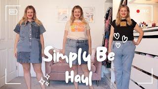 Simply Be Plus Size Haul | UK Size 18 - 22 | I Need More Denim In My Life!!