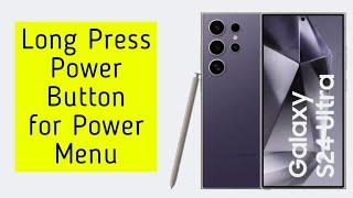 Long press power Button for power menu || Change Bixby to Power menu options