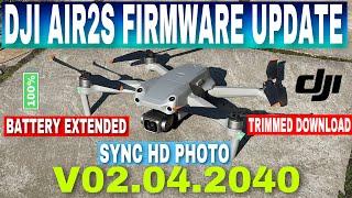 DJI AIR2S FIRMWARE UPDATE V02.04.2040