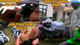 Zx10R marpa Gir gye || Aalyan got angry on me || @aalyanvlogs1299 Preparation for Ladakh Ride