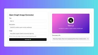 Next.js OG Image Generator | OpenGraph Metadata for Social Media