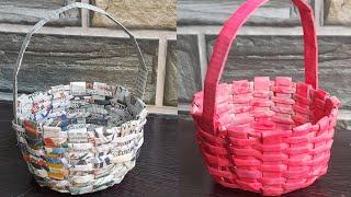 how to make newspaper basket newspaper weaving