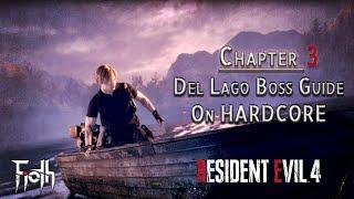 Resident Evil 4 - Del Lago Boss Guide on HARDCORE (No Direct DMG)