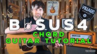 Bb Sus 4 Chord Guitar Tutorial - Fret Success Guitar Lesson