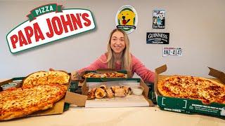 How I Train My Stomach Capacity | Papa John's Pizza Challenge