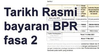 Tarikh rasmi pembayaran BPR fasa 2 diumumkan