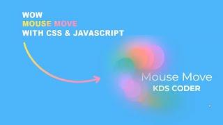 Awesome Cursor Animation on MouseMove Using Javascript | html and css & javascipt