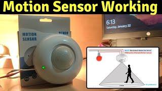 PIR Motion Sensor Working  And Wiring #BT31C @Tech_Gaurav