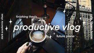 productive vlog  working at cafes, bookstore, future plans  no.037