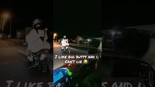 Halloween ride chasing big butts