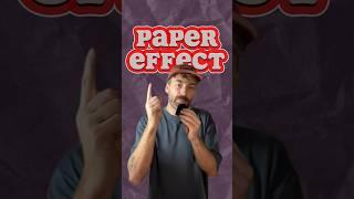 How To Create a Paper Effect With CapCut! #videoediting #capcut  #tutorial