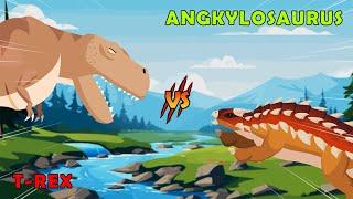 T Rex vs Ankylosaurus | T-Rex vs Dinosaurs Level Challenge [S1] | Dino Animation