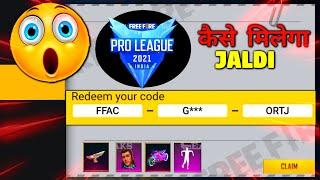 Free Fire Pro League 2021 Winter Redeem Code  Today | FFPL | Grand Final | Redeem Code Gun Skin