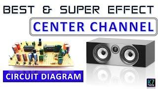 Center channel pre amplifier