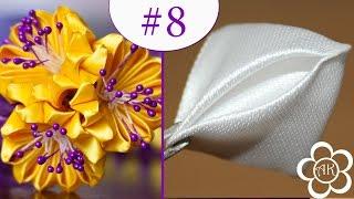 Базовые лепестки Канзаши #8 "Из круглого в Острый " / Kanzashi