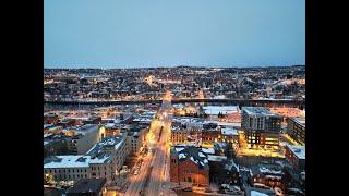 Sherbrooke, Quebec  Canada in evening | Drone #drone