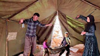 Setting up the Atabak Family's Tent and Saying Goodbye to Mohammad