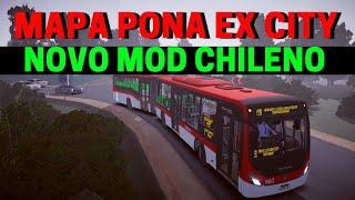 Gameplay Novo Mod Marcopolo Torino Chileno 500UA | Mapa PonaEx City | Proton Bus Simulator PBSU