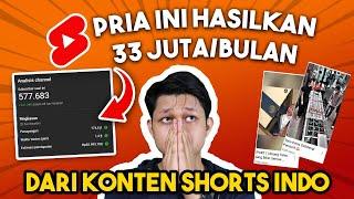 DAPET 33 JUTA PER BULAN DARI YOUTUBE SHORTS  - IDE KONTEN YOUTUBE SHORTS 2024