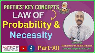 Law of Probability and Necessity I Aristotle's Poetics Key Concepts