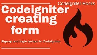 Creating a signup form with bootstrap 4 in Codeigniter | Create a registration form in ci