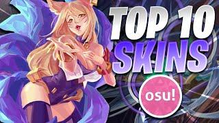 osu! Top 10 Amazing Skins Compilation