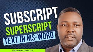 How to Apply Subscript and Superscript to Text in Word