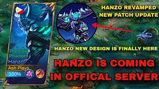 FINALLY!!  HANZO REVAMPED NEW PATCH UPDATE IS  ( hanzo basic skin is here)